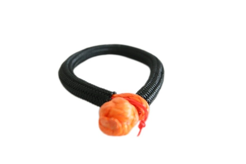 QIQU Synthetic Soft Shackle for Boating ATV UTV SUV 4X4 Truck Recovery Off-Road Camping Farming Marine Industrial (1/4''x80mm, Orange) - Image 4